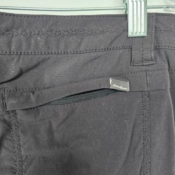 Eddie Bauer Pants Black Womens Size 8 First Ascent Capri Outdoor Hiking Camping - Picture 4 of 8